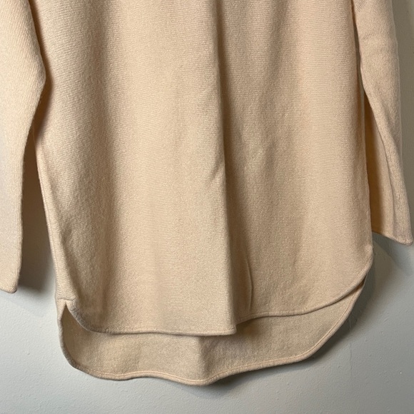 NWT Gentle Herd 100% Cashmere‎ Peach Boat Neck Oversized Sweater Sz S - Picture 3 of 10